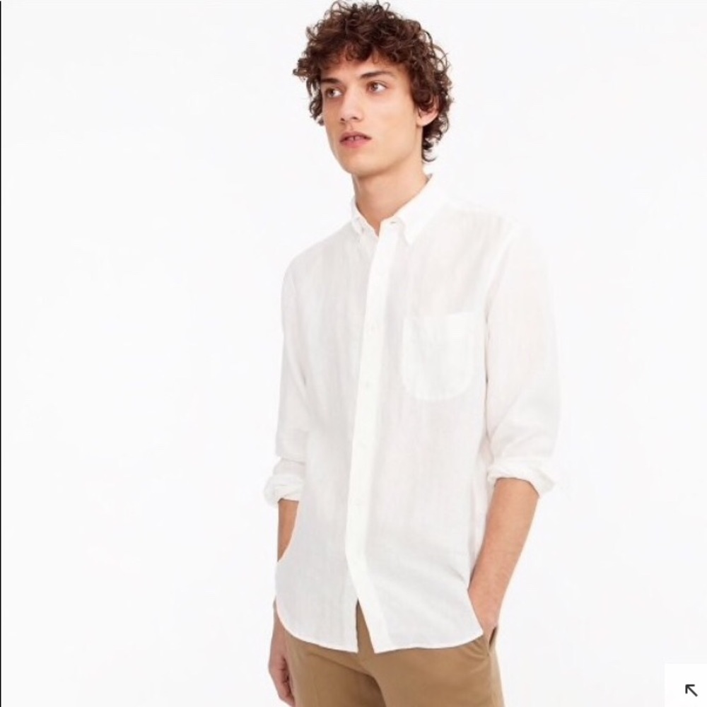 MENS slim Irish linen shirt